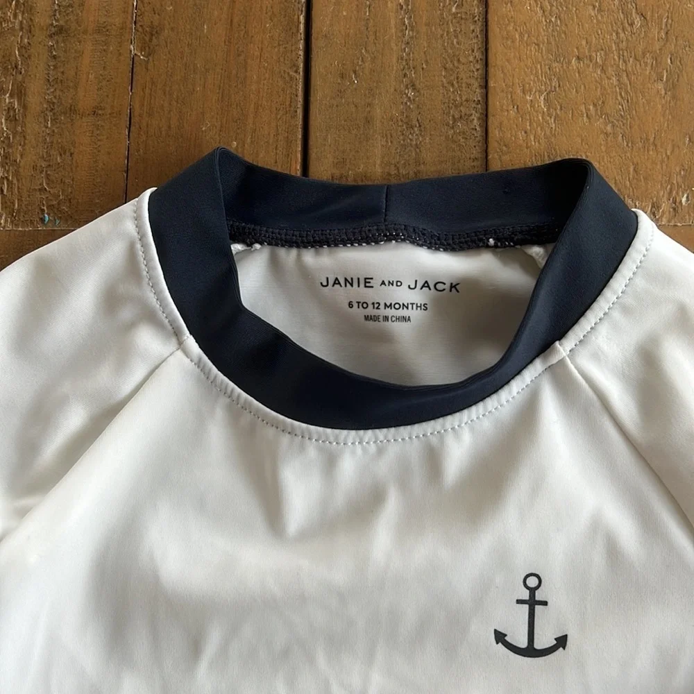 Janie and Jack long sleeve rash guard